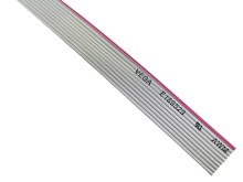 Ploché viacžilové káble 10x28AWG, Cu, šedé, nestíněné