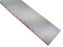 Ploché viacžilové káble 34x28AWG, Cu, šedý, nestíněný