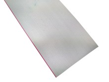 Ploché viacžilové káble 64x28AWG, Cu, šedé, nestíněné