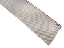 Ploché viacžilové káble 40x28AWG, šedé, Cu, nestínene