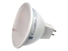 LED žiarovka MR16 / GU5.3, teplá biela, 12V, 5W Ecolite