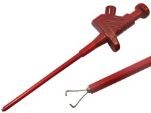 Merací hrot bezpečnostný pre banánek 4mm, do 1kV, červený