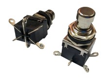 Nožný spínač PBS-24-202 s aretáciou, 250V / 2A, 2x prepínací kontakt