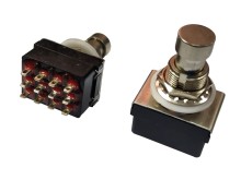 Nožný spínač PBS-24-412 250V / 2A s 4x prepínacími kontaktmi