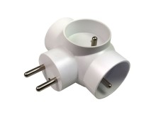 Kulatá rozbočovací zásuvka 3x 250VAC / 16A