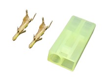 Napájací konektor Tamiya mini, samec, 2 piny, 4,5mm