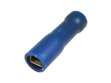 Faston Konektor 2.8mm Krimpovací s Modrou Izoláciou - Zásuvka