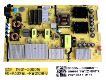 LCD modul zdroj TCL 30805-000065 SMPS 40-P302WL-PWG1CHFG