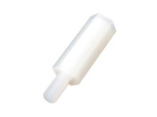 Plastový šesťhranný distančný stĺpik M3, dĺžka 15 mm