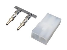 Napájací konektor Tamiya, samec, 2 piny, zlacený, 6,2 mm