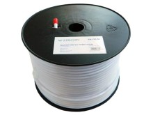 Koaxiálny kábel KOAX Zircon CU 125 AL 100m 75 Ohm biely