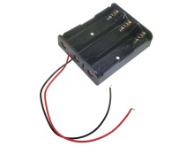 Puzdro na batérie 3x 18650 s paralelným zapojením a vývodom vodiča