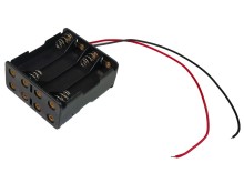 Puzdro na batérie 8x AAA so sériovým zapojením