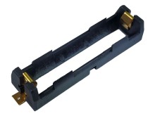 Puzdro na batérie 1x 18650 SMD s pozlátenými vývodmi