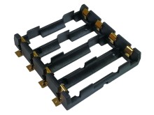 Puzdro na batérie 4x18650 s pozlátenými vývodmi