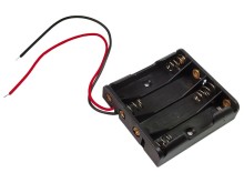 Puzdro na batérie 4x AAA s vývodom vodiča