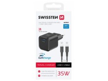 SWISSTEN Power Delivery USB-C Nabíjačka s Káblom 1,2m