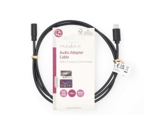 USB-C na 3.5 mm Jack redukcia - 1m čierny Nedis CCGL65960BK10