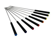 Fondue súprava vidlic 8 ks s farebnou koncovkou