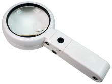 Ručná lupa so stojanom a osvetlením 8 LED FS75RC - zväčšenie 5x a 11x
