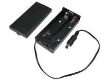 Puzdro na batérie 2x 18650 s vypínačom a konektorom 5.5 x 2.1mm