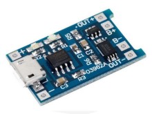 TP4056 D Modul na Nabíjanie Li-ion Batérií s Ochrannou a Mikro USB Konektorom