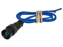 Modrá LED kontrolka 230V AC s montážnym otvorom 11 mm