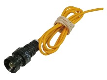 Žltá LED kontrolka 230V AC s montážnym otvorom 11mm