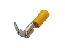 Krimpovací konektor Faston 6.3mm s žltou izoláciou - zásuvka a kolík