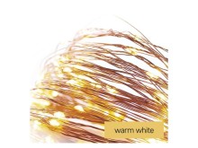 LED vianočný reťaz NANO 1,9 m s časovačom - teplá biela