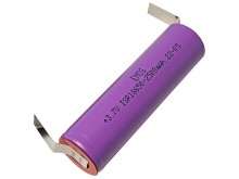 Akumulátor Li-Ion 3,6V 2500mAh EMOS ISR18650 s pájecími vývody
