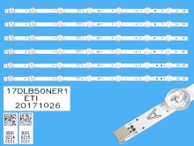 LED podsvit 455mm sada Vestel 23664254 - 6 pásků D-LED Backlight 17DLB50NER1-A a 17DLB50NER1-B