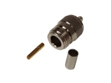 N 50 Ohm Krimpovacia zásuvka (f) pre kábel RG58C/U, B9907, KX15, LMR195