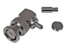 BNC Konektor uhlový 90° krimpovací pre kábel RG316 - samec