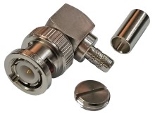 BNC Konektor uhlový 90° krimpovací pre kábel RG58 - samec