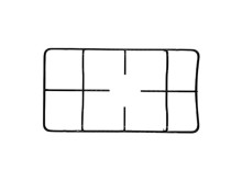 Mriežka varičová 22 x 40,5 cm pre plynové variče