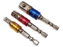 Sada adaptérů HEX 1/4" na šestihran GOLA 1/4", 3/8", 1/2"