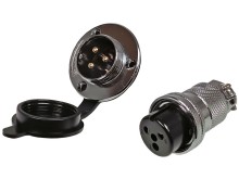 Konektor DF25 GX25, 1 pár, 3 piny, panelová zásuvka a káblová zásuvka