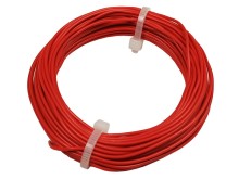 Cu drôt 0.5 mm s PVC izoláciou, červený, 10m