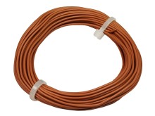 Drôt Cu 0.5 mm s PVC izoláciou, hnedý, 10m