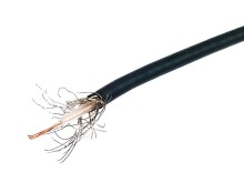 Koaxiálny kábel RG174/U, 50 Ohm, čierny