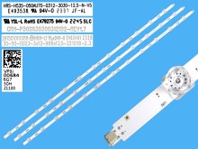 LED podsvit 966mm pre Samsung 50CU7172 - sada 3 kusy