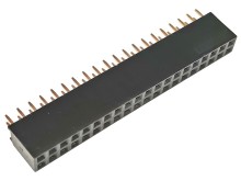 Zásuvka pre lištu 40 pinov THT 2.54mm