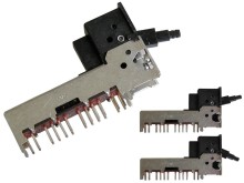 Dvojpolohový prepínač radiomagnetofónu ALPS 6 sekcií 2x12 pin