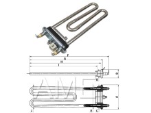 Topenie teleso práčky LG AEG33121513 1600W s NTC čidlem