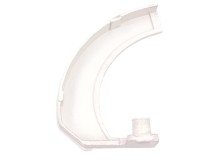 Kryt držiaku ľavý biely pre digestor Mora OP620W a Gorenje 293351