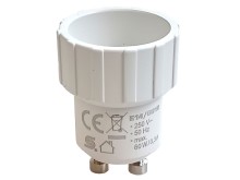 Redukcia E14 na GU10 - keramický adaptér pre halogénové žiarovky