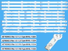 LED podsvietenie pre LCD panely LG 42" ROW2.0 - sada 10 pásikov