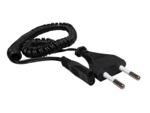 Napájací kábel k holiacim strojčekom Braun a Philips, 1.8m čierny