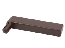 Pravý hnedý držiak skla pre odsávače pár Mora a Gorenje